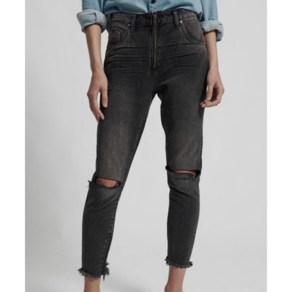 One Teaspoon Zipper Distressed Jeans - Picture 2 of 14